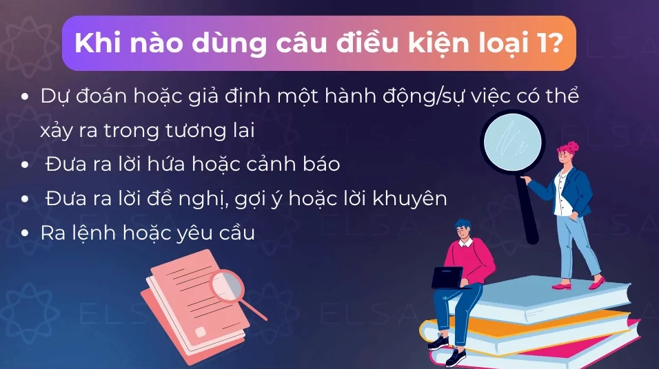 Các trường hợp dùng câu điều kiện loại 1