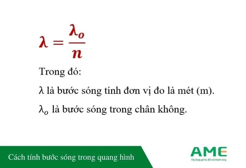 Cách tính bước sóng trong quang hình