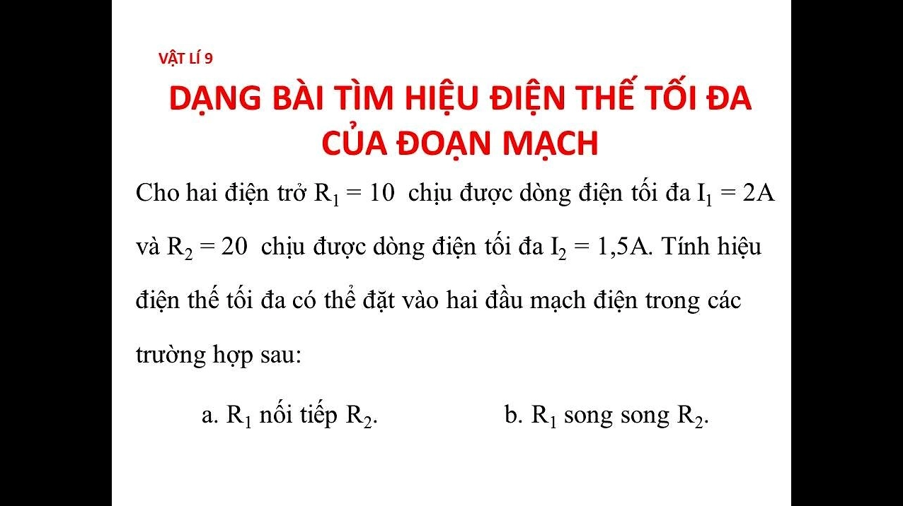 Cách Tính Hiệu Điện Thế: Hướng Dẫn Chi Tiết và Đơn Giản