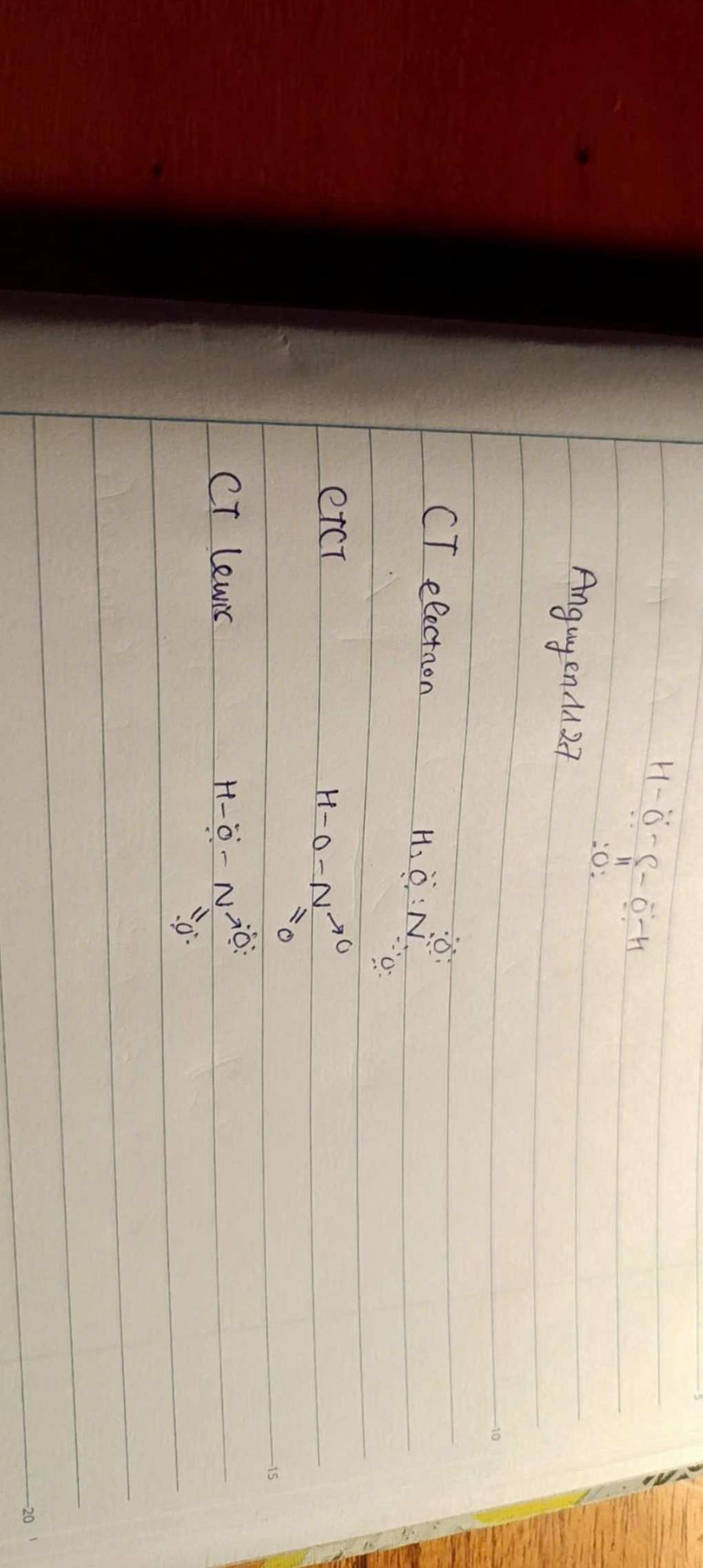 Cấu trúc Lewis HNO3 với liên kết đôi và điện tích hình thức