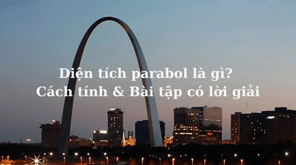 Công thức & Bài tập Tính Diện tích Parabol chi tiết nhất