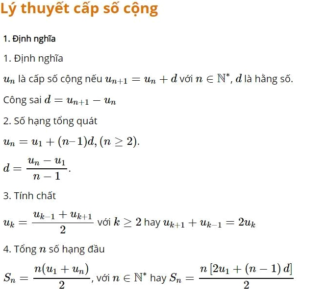 Công Thức Cấp Số Cộng: Khám Phá Bí Quyết Tính Nhanh và Chính Xác