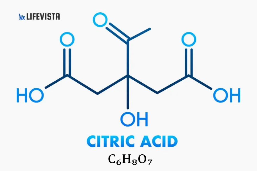 Công thức cấu tạo axit citric
