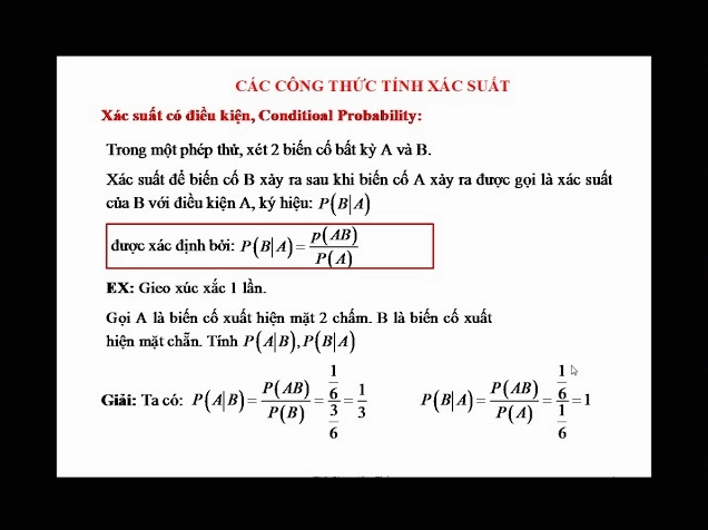 Công thức nhân xác suất: Giải mã các tình huống thực tế với toán học