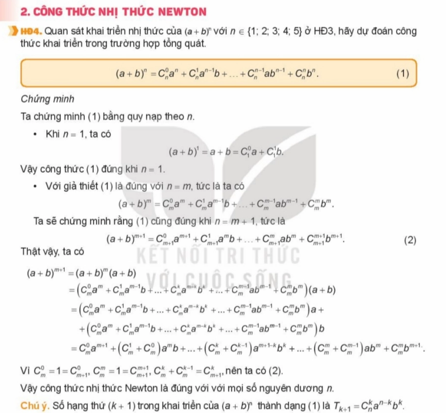 Công thức Nhị thức Newton: Khám phá nền tảng toán học đột phá