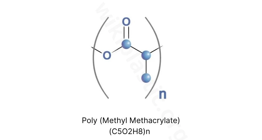 Công thức phân tử Poly Methyl Methacrylate - (C5O2H8)n