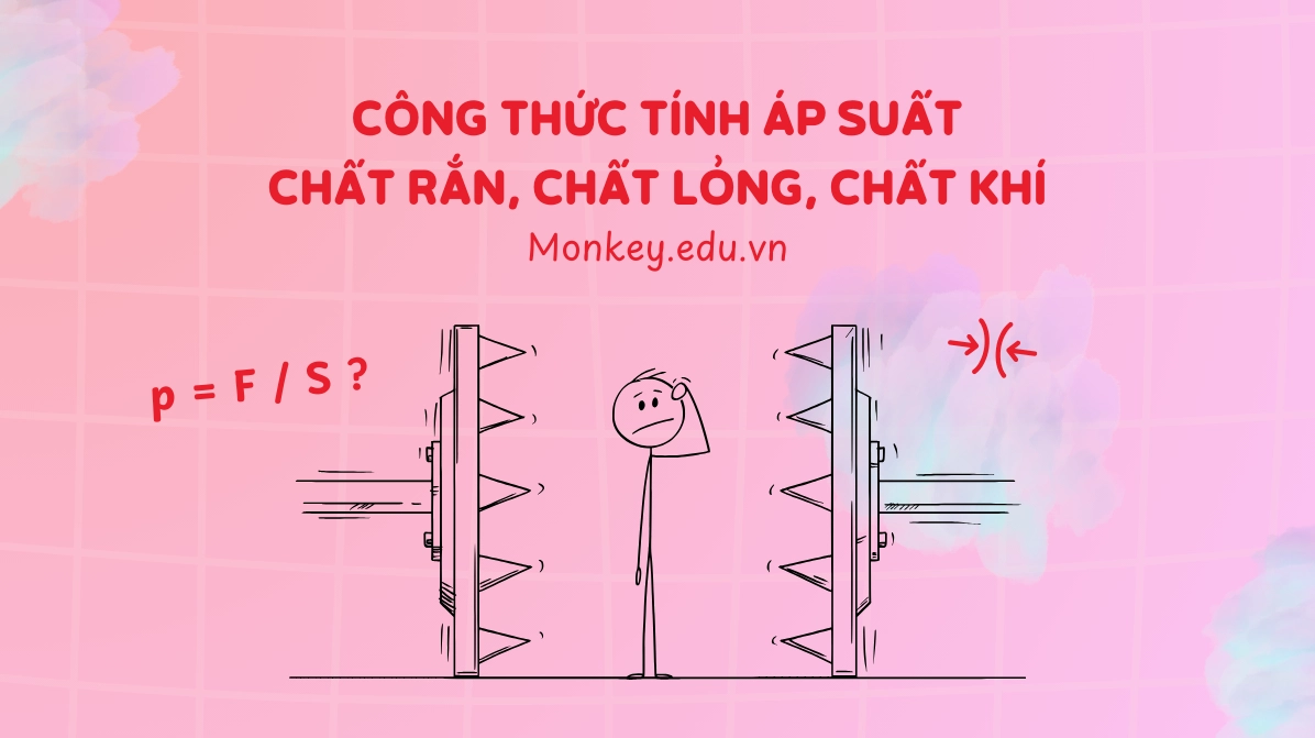Công thức tính áp suất chất rắn & bài tập Vật Lý 8 (chi tiết)