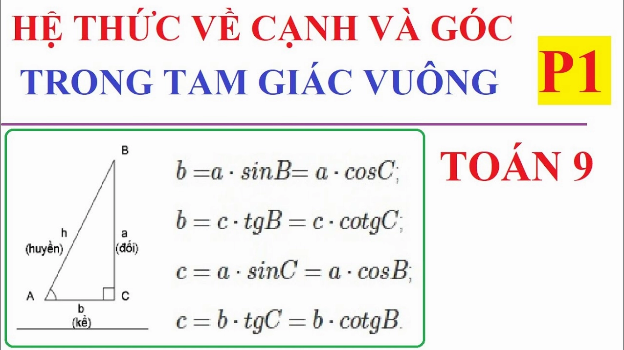 Công thức tính cạnh tam giác vuông: Hướng dẫn từ cơ bản đến nâng cao