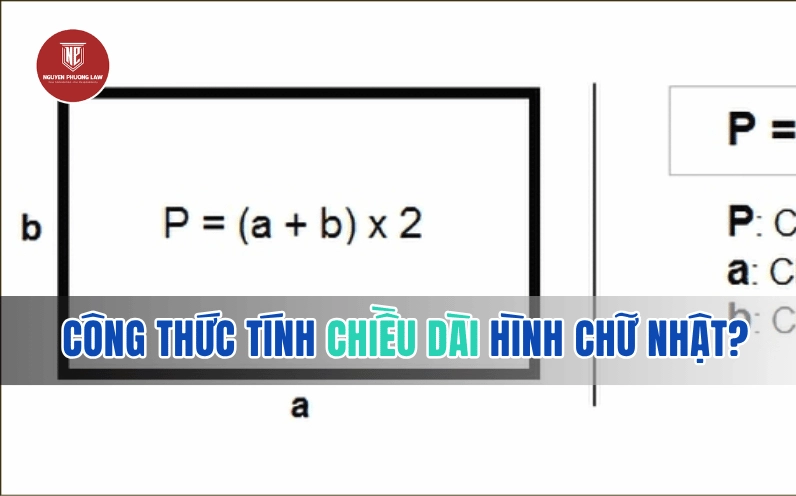 Công thức tính chiều dài hình chữ nhật kèm ví dụ