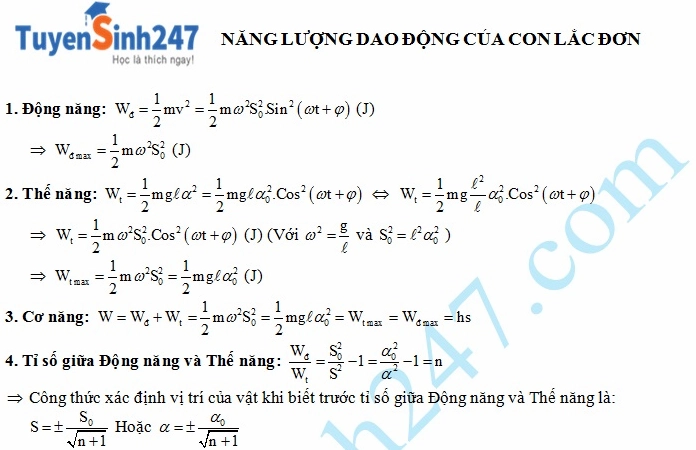 Công Thức Tính Cơ Năng Của Con Lắc Đơn: Hướng Dẫn Chi Tiết Và Ví Dụ Minh Họa