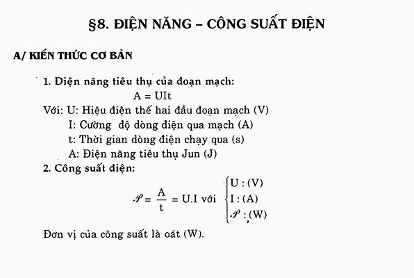 Công thức tính công suất tiêu thụ điện năng: Hướng dẫn chi tiết và ứng dụng