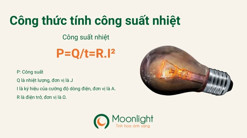 Công thức tính công suất tỏa nhiệt