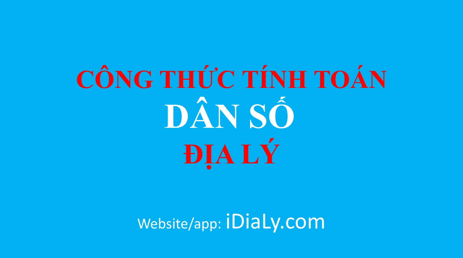 Công thức tính dân số - Cách bấm bằng máy tính cầm tay casio
