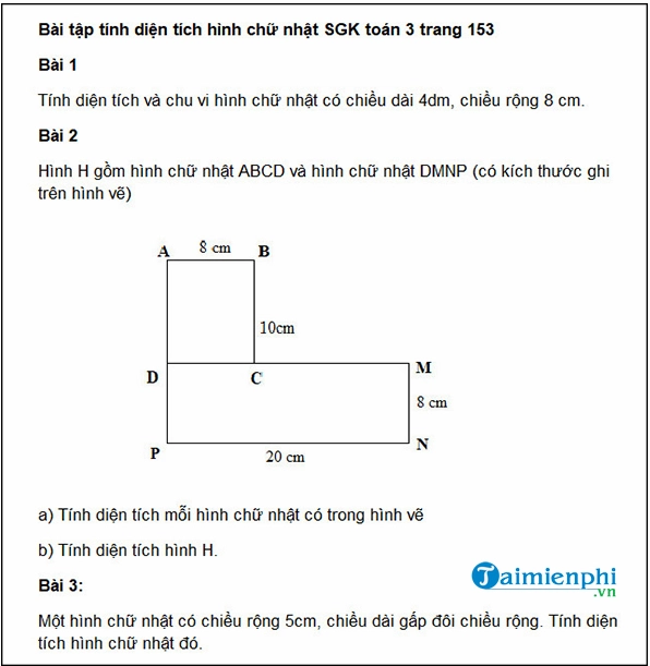 Công Thức Tính Diện Tích Hình Chữ Nhật Lớp 3: Bí Quyết Hiểu Nhanh, Nhớ Lâu