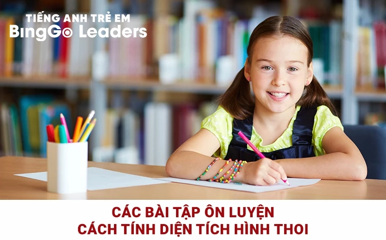 công thức tính diện tích hình thoi