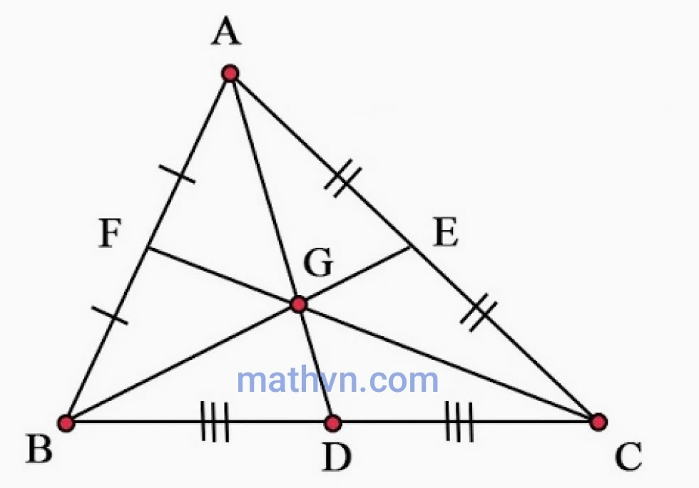 Công thức tính độ dài đường trung tuyến của tam giác bất kì - Hình 1