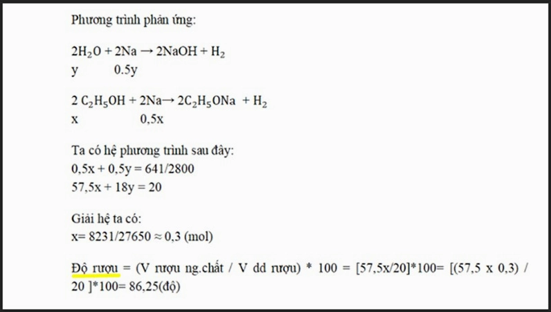 Công thức tính độ rượu etylic: Hướng dẫn từ cơ bản đến nâng cao