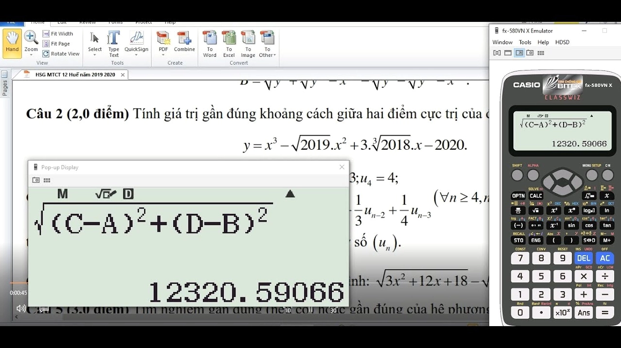 Công thức tính khoảng cách giữa 2 điểm cực trị: Hướng dẫn từng bước và ứng dụng