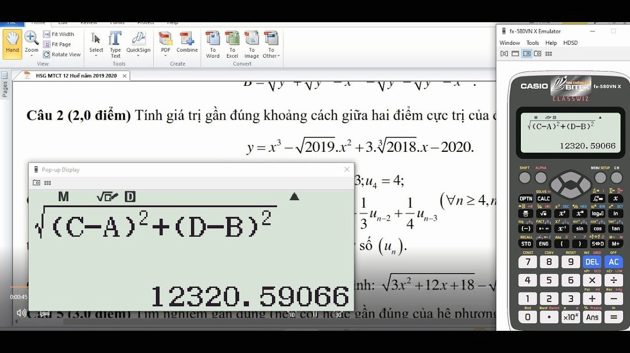 "Công thức tính khoảng cách giữa 2 điểm cực trị": Hướng dẫn từng bước và ứng dụng