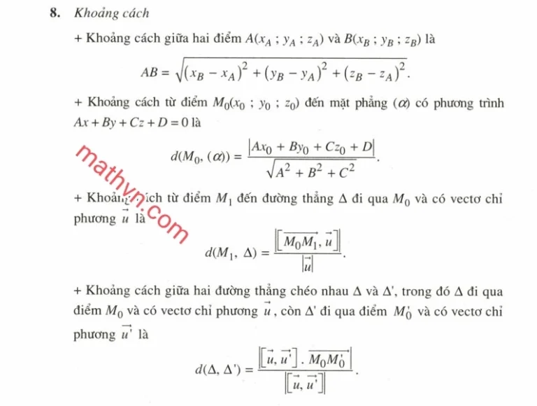 Công thức tính khoảng cách giữa hai mặt phẳng: Bí quyết chinh phục hình học không gian 2026