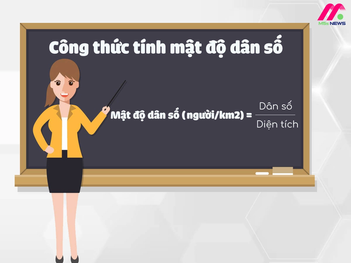 Công thức tính mật độ dân số