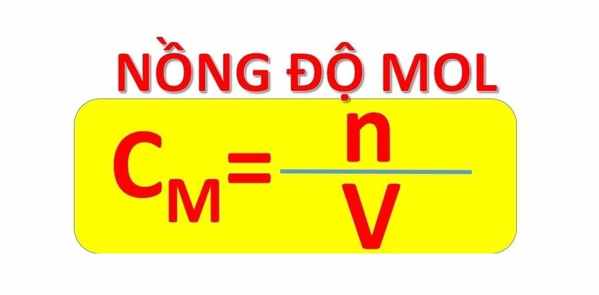 Công thức tính nồng độ mol cơ bản nhất