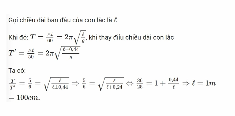 công thức tính tần số góc