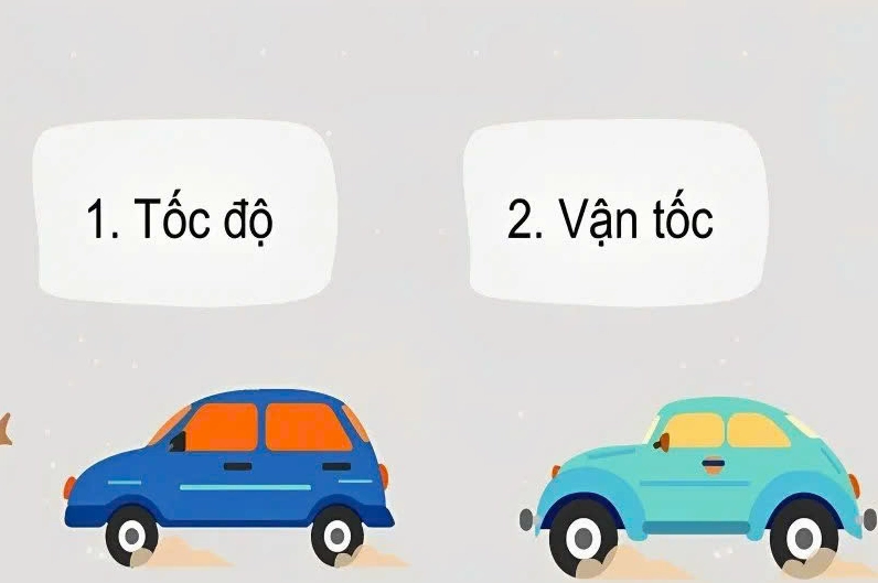 Công thức tính vận tốc