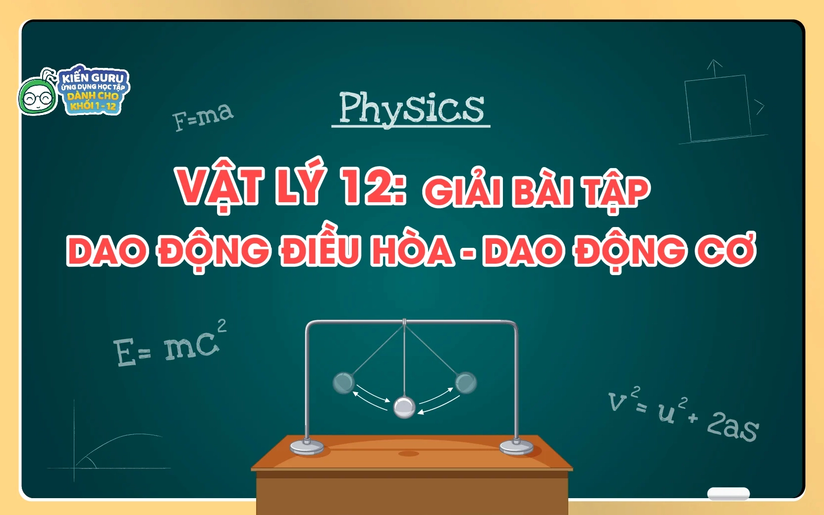 Đồ thị dao động vật lý 12 giúp xác định biên độ