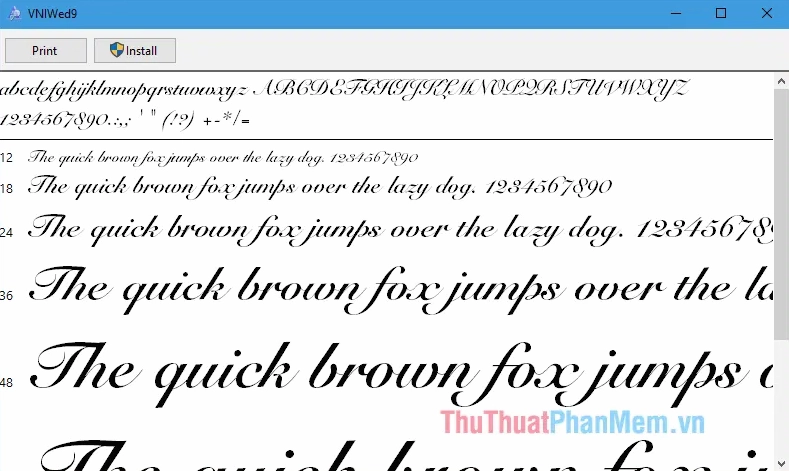 Font VNI đầy đủ - Tải trọn bộ Font VNI đầy đủ nhất dành cho máy tính