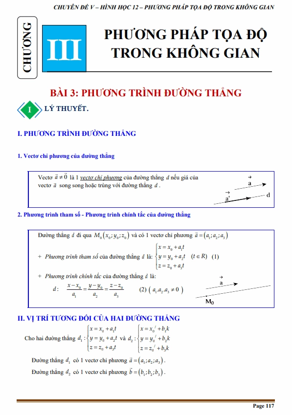 Giải bài tập phương trình đường thẳng trong không gian: Cách giải đơn giản và hiệu quả