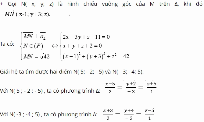 Giải bài tập viết phương trình đường thẳng trong không gian liên quan đến khoảng cách