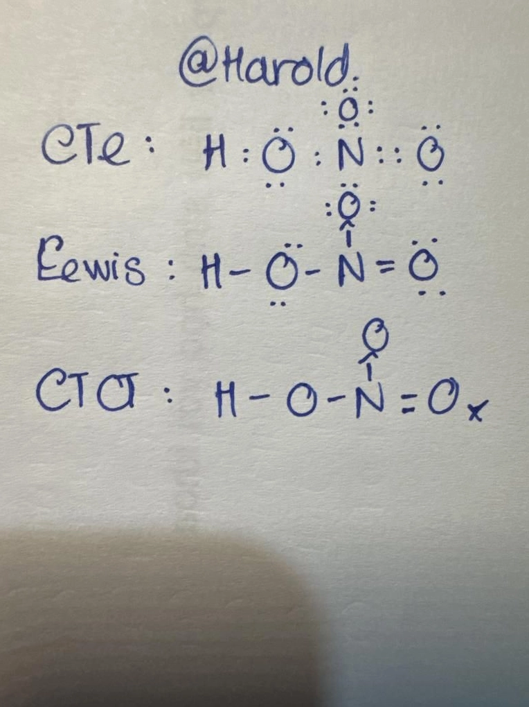 Hình ảnh chi tiết công thức cấu tạo axit nitric