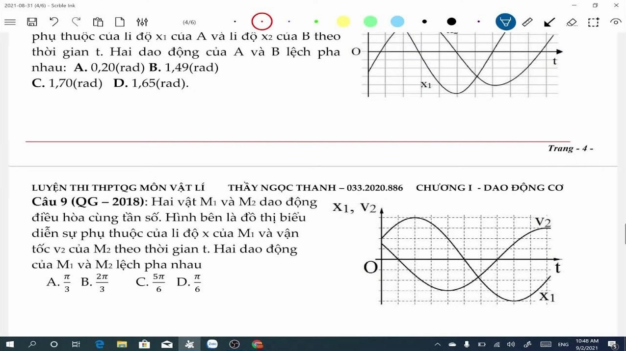 Hình ảnh minh họa độ lệch pha trong mạch điện xoay chiều