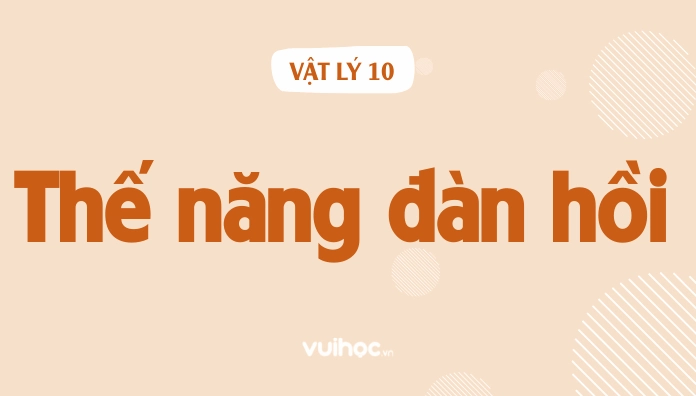 Hình ảnh minh họa khái niệm thế năng đàn hồi