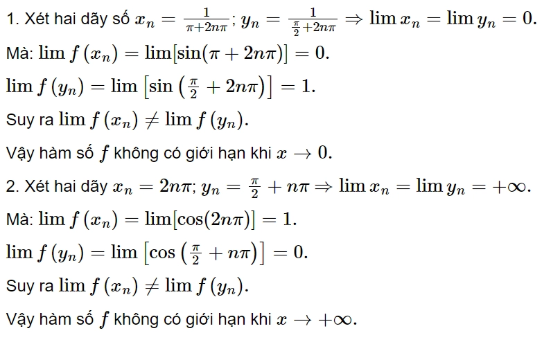 Hướng dẫn tìm giới hạn hàm số