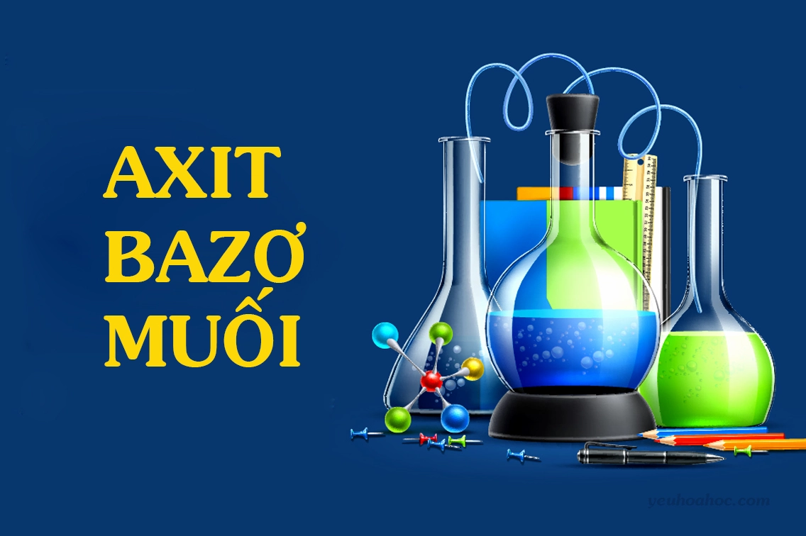 Khái niệm, CTHH, Phân loại & Cách gọi tên Axit – Bazơ – Muối