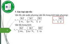 Khám phá Vận Tốc Căn Quân Phương Công Thức: Chìa khóa hiểu động học phân tử