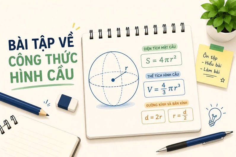 Luyện tập thường xuyên sẽ giúp bạn ghi nhớ công thức hình cầu nhanh và chính xác hơn