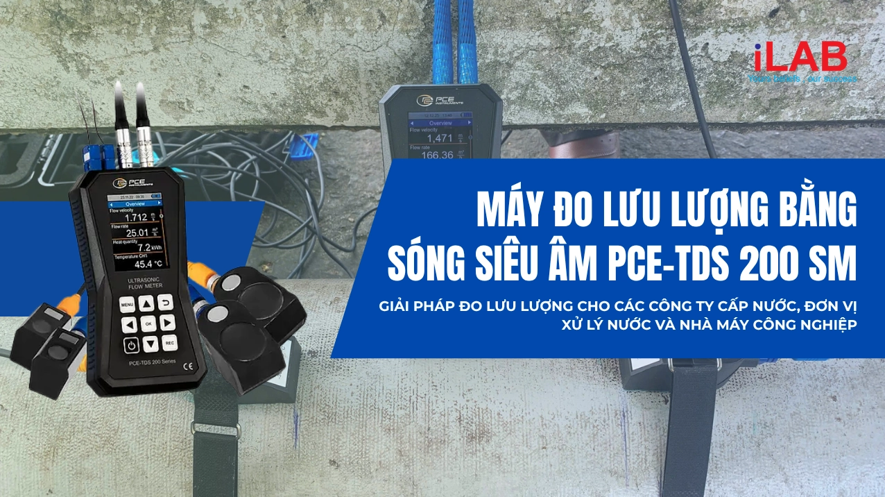 Máy đo lưu lượng bằng sóng siêu âm PCE-TDS 200 SM