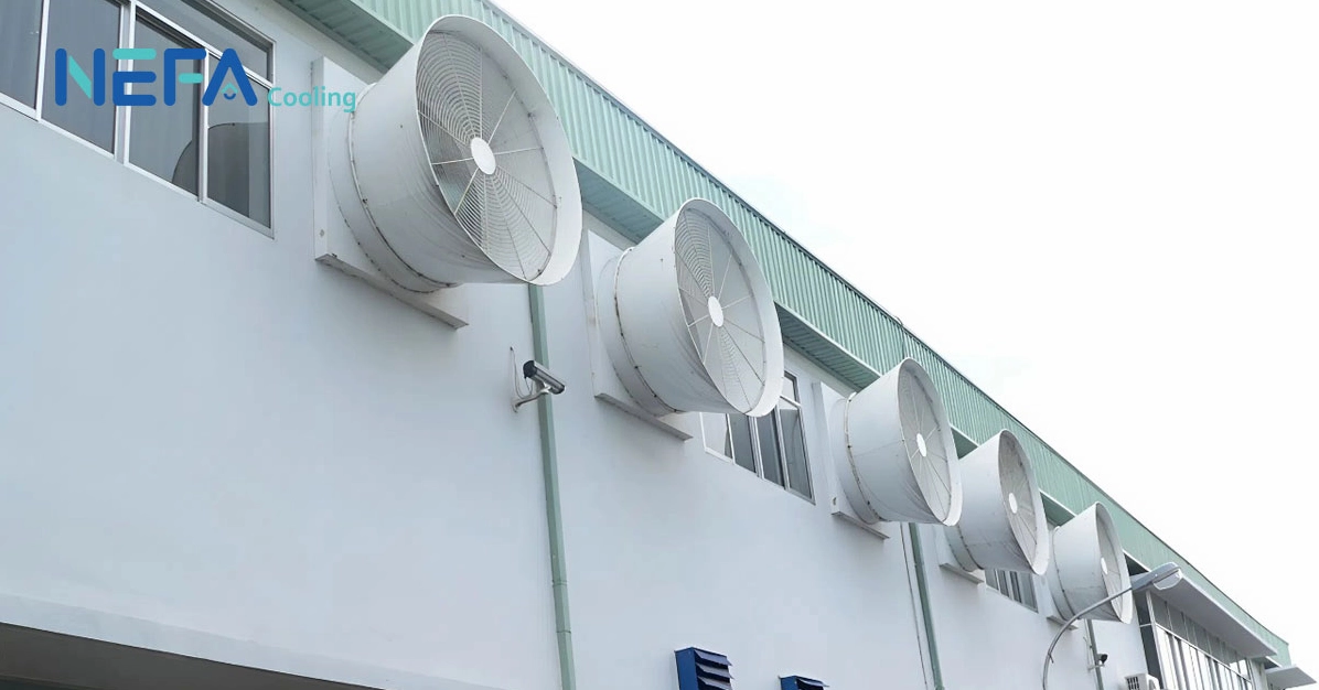 Mô hình thông gió tự nhiên và cơ học trong công nghiệp