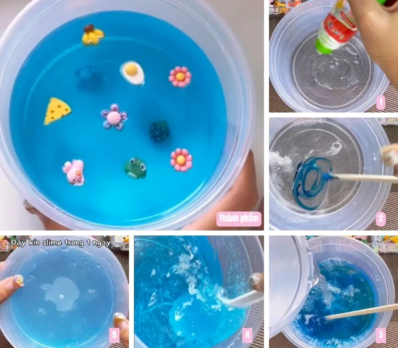 Nguyên liệu làm slime an toàn