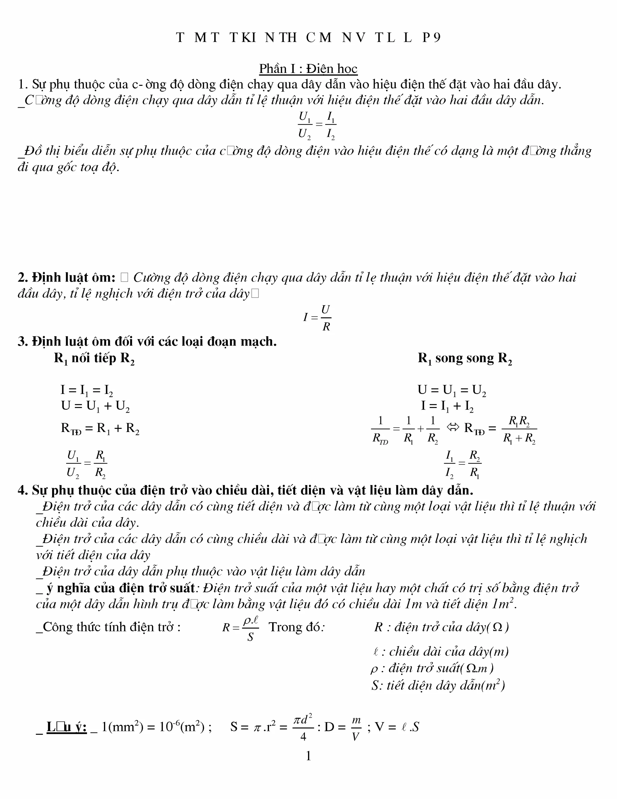 Tổng Hợp Công Thức Vật Lý 9 PDF: Hướng Dẫn Toàn Diện Về Kiến Thức Vật Lý Lớp 9