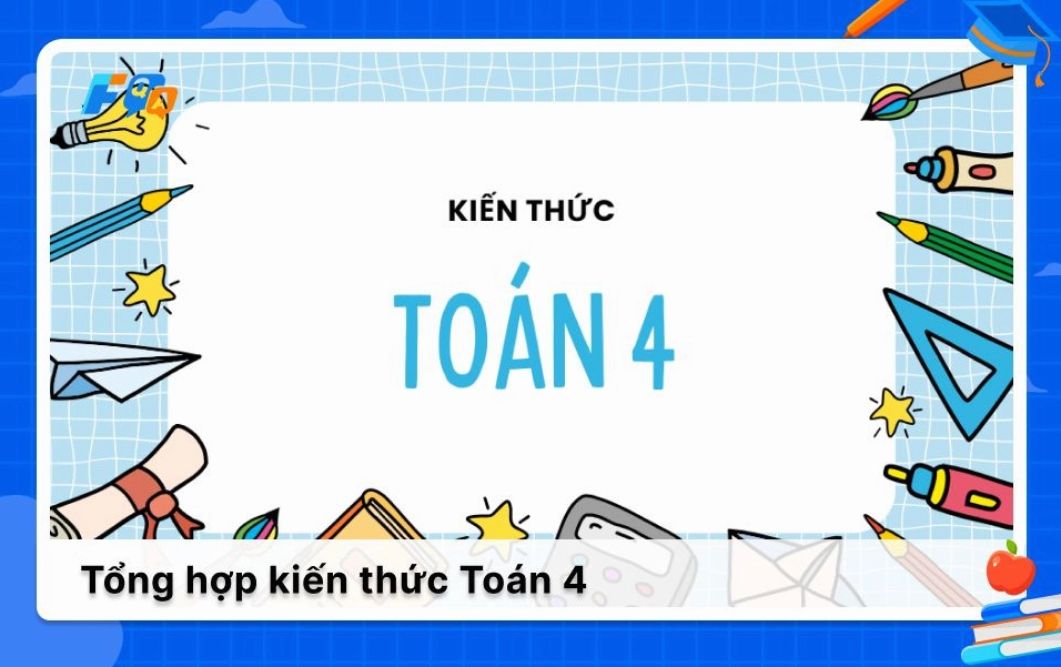 Tổng hợp kiến thức Toán lớp 4 dễ hiểu nhất