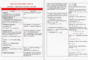 Trọn Bộ Công Thức Toán 10: Bí Quyết Chinh Phục Mọi Dạng Bài 2026