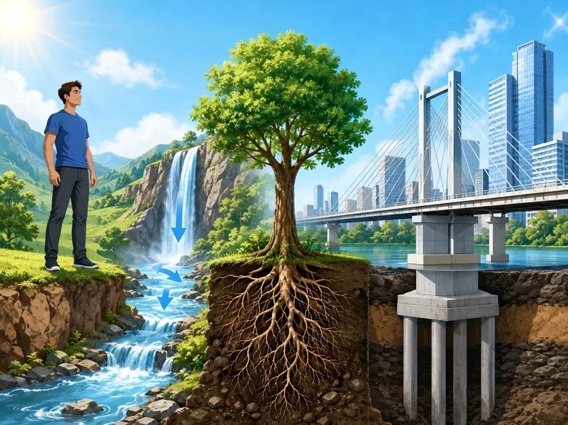 Trọng lực giúp duy trì nhiều hoạt động quen thuộc như đi lại, nước chảy, cây mọc rễ và thiết kế công trình an toàn.