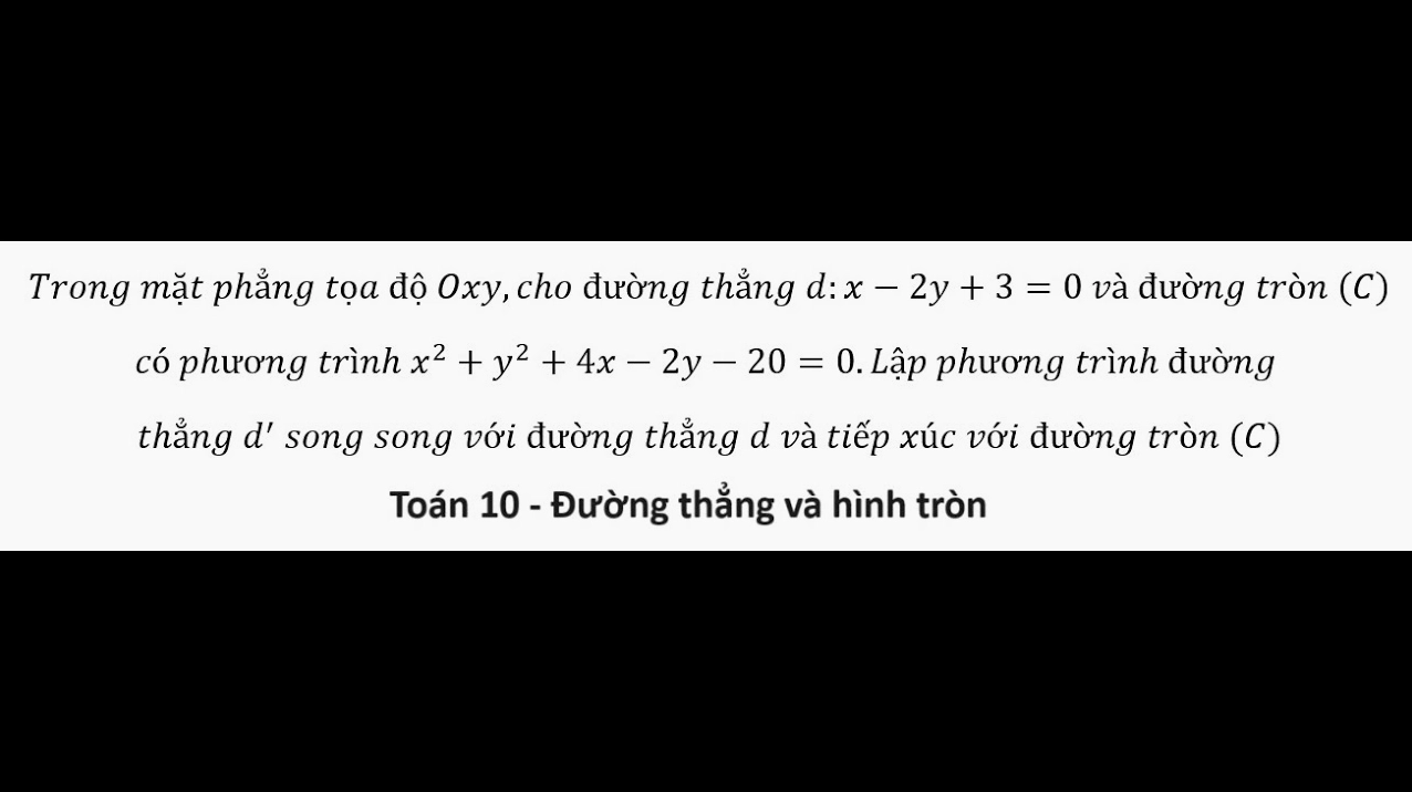 Trong Mặt Phẳng Tọa Độ Oxy Cho Đường Thẳng d: Tất Cả Những Điều Bạn Cần Biết