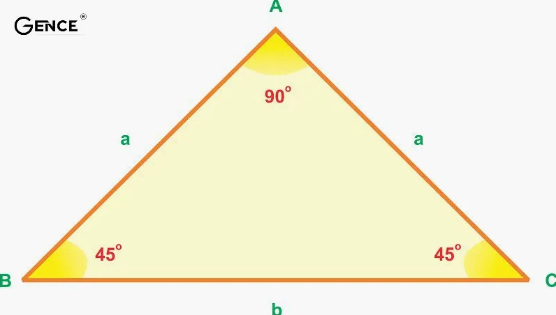 Trong một hình tam giác, các góc trong sẽ có tổng số đo bằng 180 độ