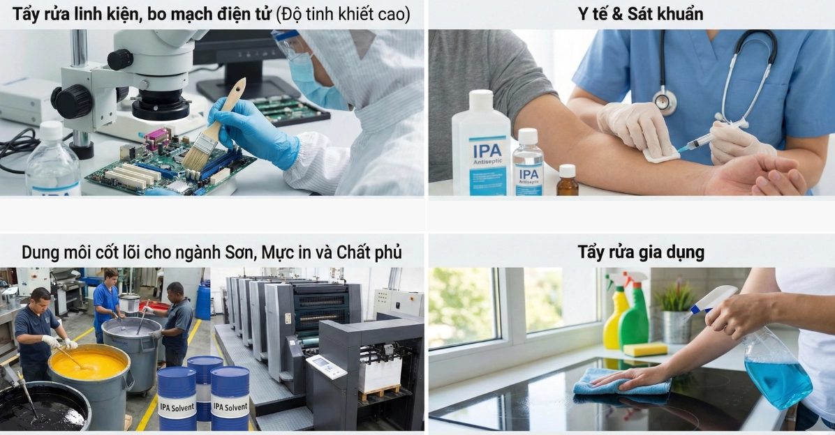 Ứng dụng của dung môi IPA
