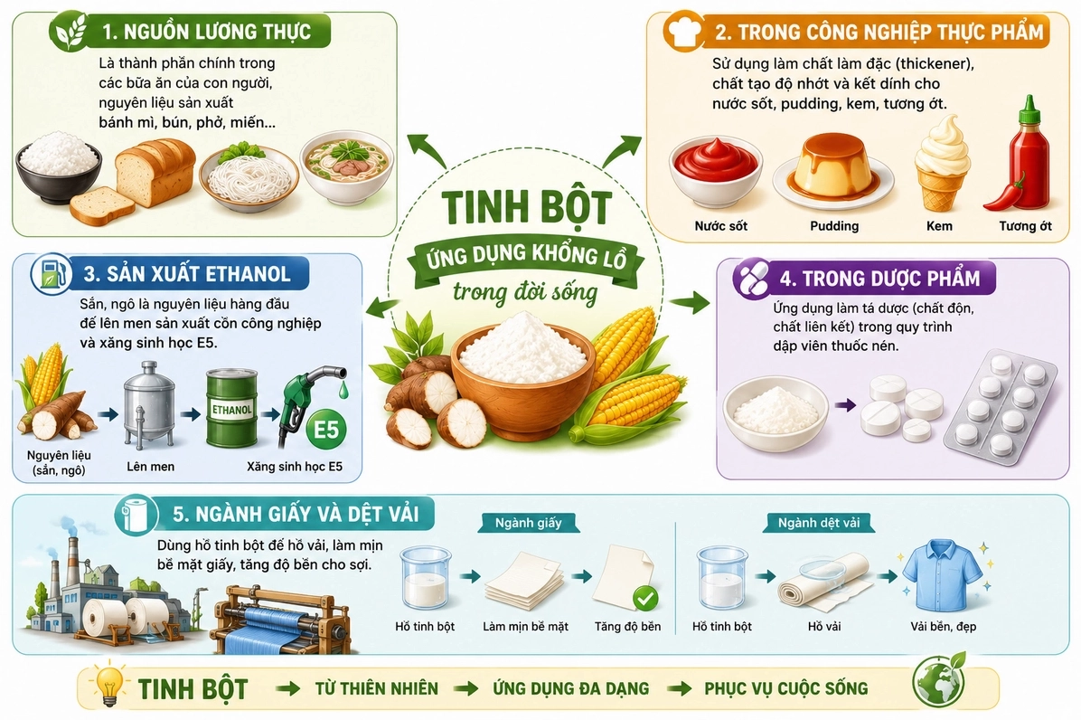 Ứng dụng của tinh bột
